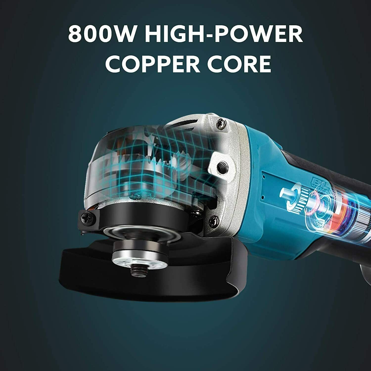 Cordless Angle Grinder 10,000RMP Battery Powered Grinder Tool Set