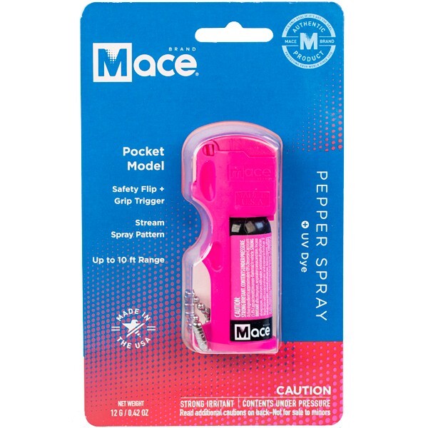 Mace® Keychain Pink Pocket Model Pepper Spray 80740 Self Defense Security