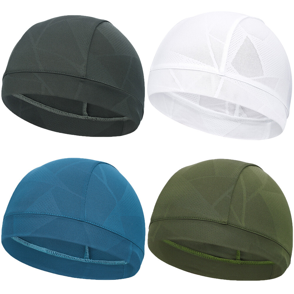 Cooling Skull Helmet Liner Sweat Wicking Beanie Cap for Men Women Outdoor Sports