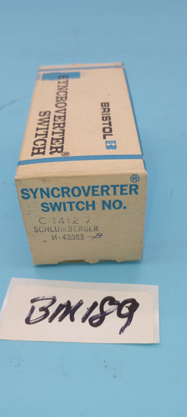 VINTAGE BRISTOL C1412-7 SWITCH Syncroverter Switch