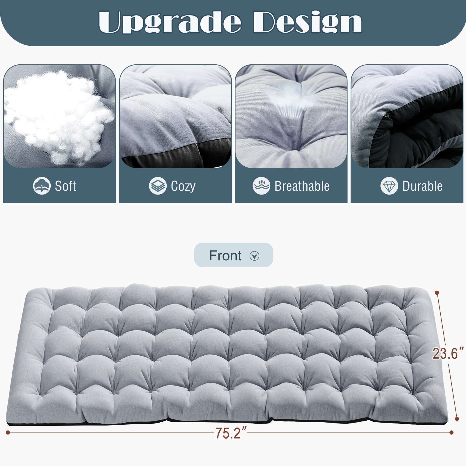Rollaway Folding Bed & Thick Mattress 4 Position Adjustable Cot Chair Recliner