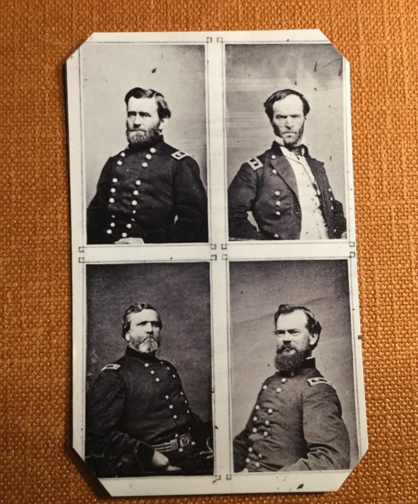 Ulysses S Grant William T Sherman George H Thomas James B RP tintype C1194RP