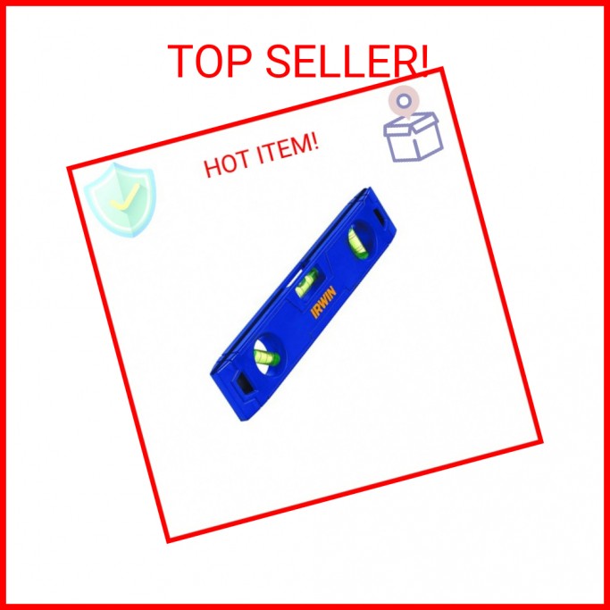 Irwin Tools 1794159 9-Inch 50 Magnetic Torpedo Level, Blue