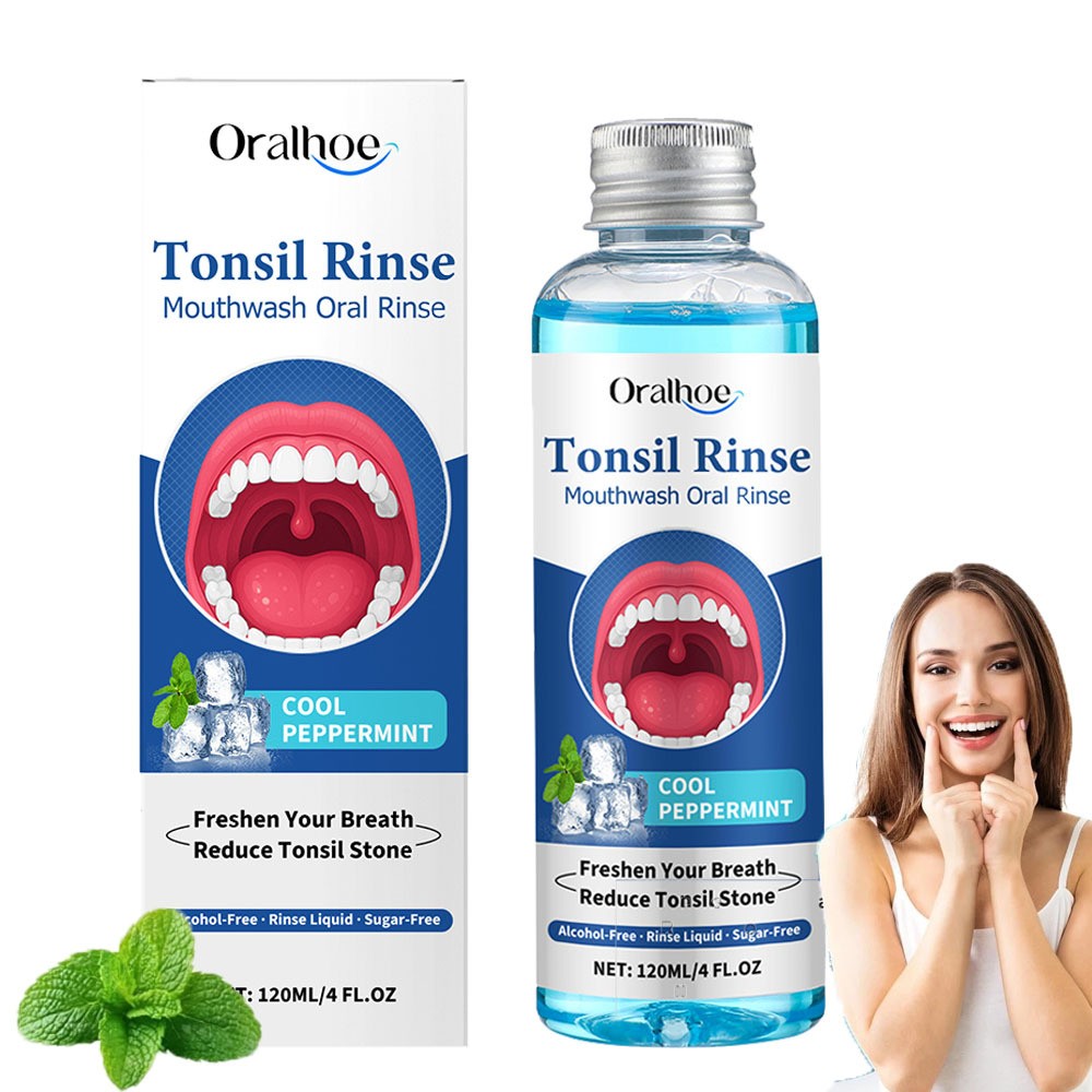 Tonsil Stone Remover Mouthwash Oral Rinse Eliminate Bad Breath & Freshen Breath