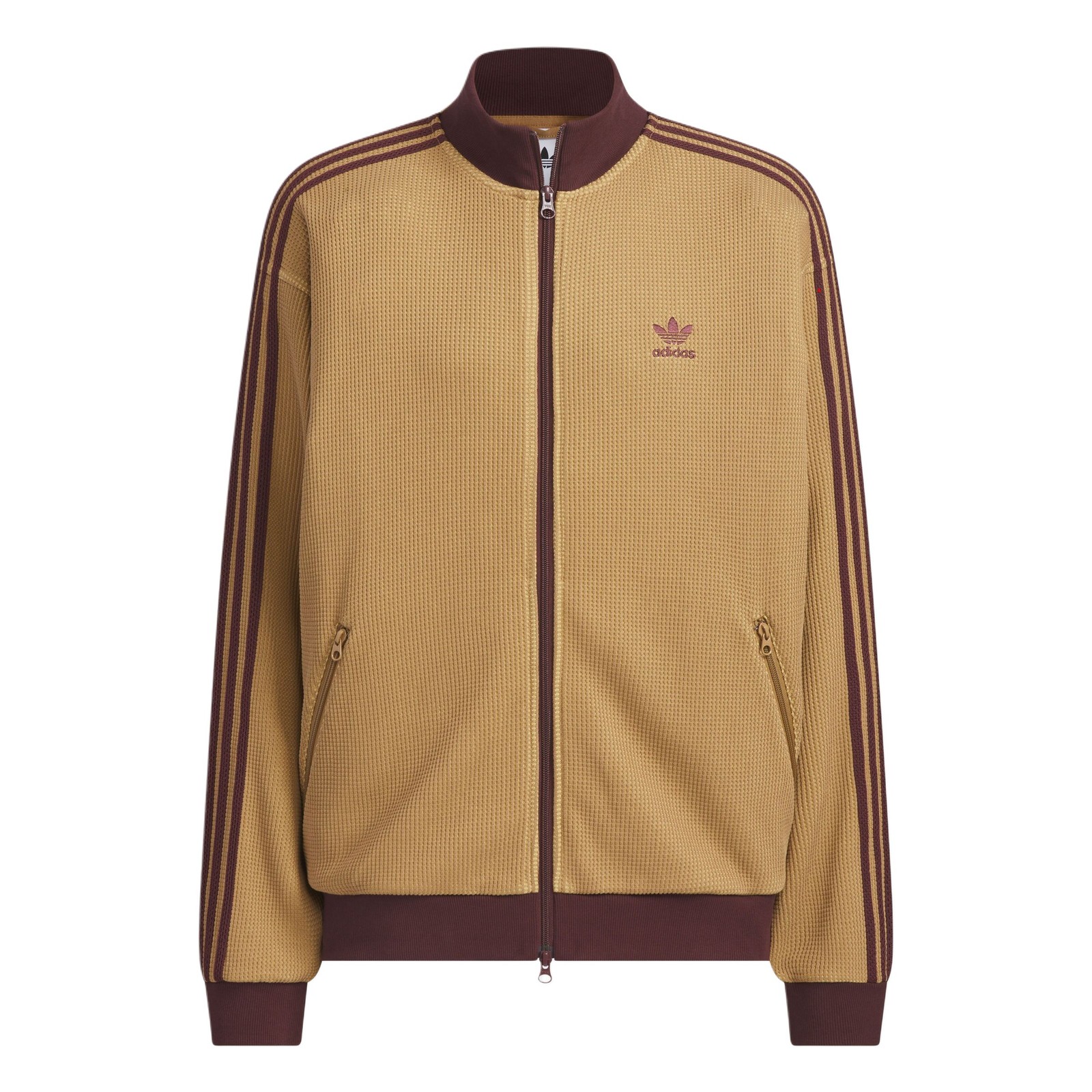 adidas Originals Track Top Ss25 Knit Striped Stand Collar Sports Loose Multi