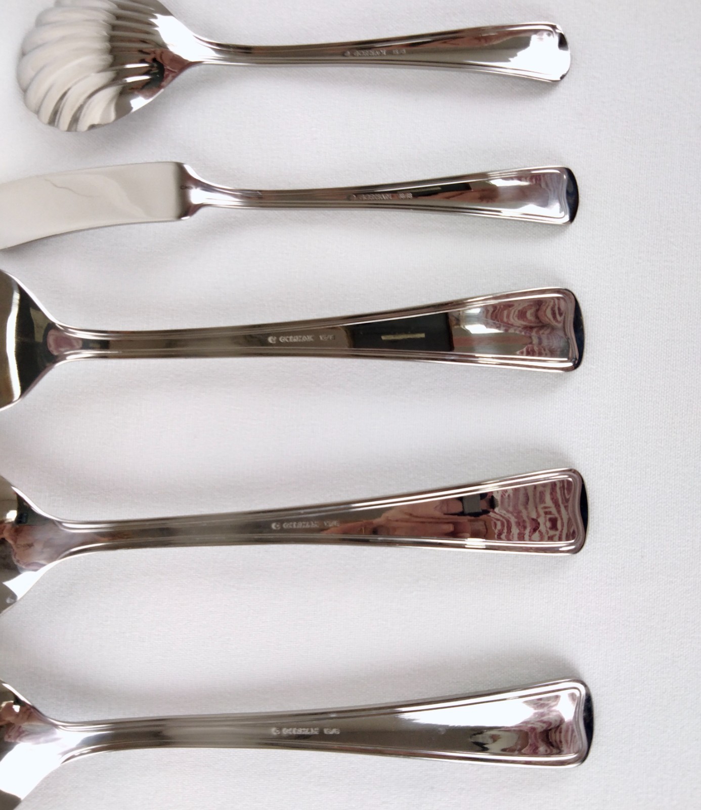 Gorham Monet Stainless 18/8 5 Piece Hostess Set & Pie Server Silver Color