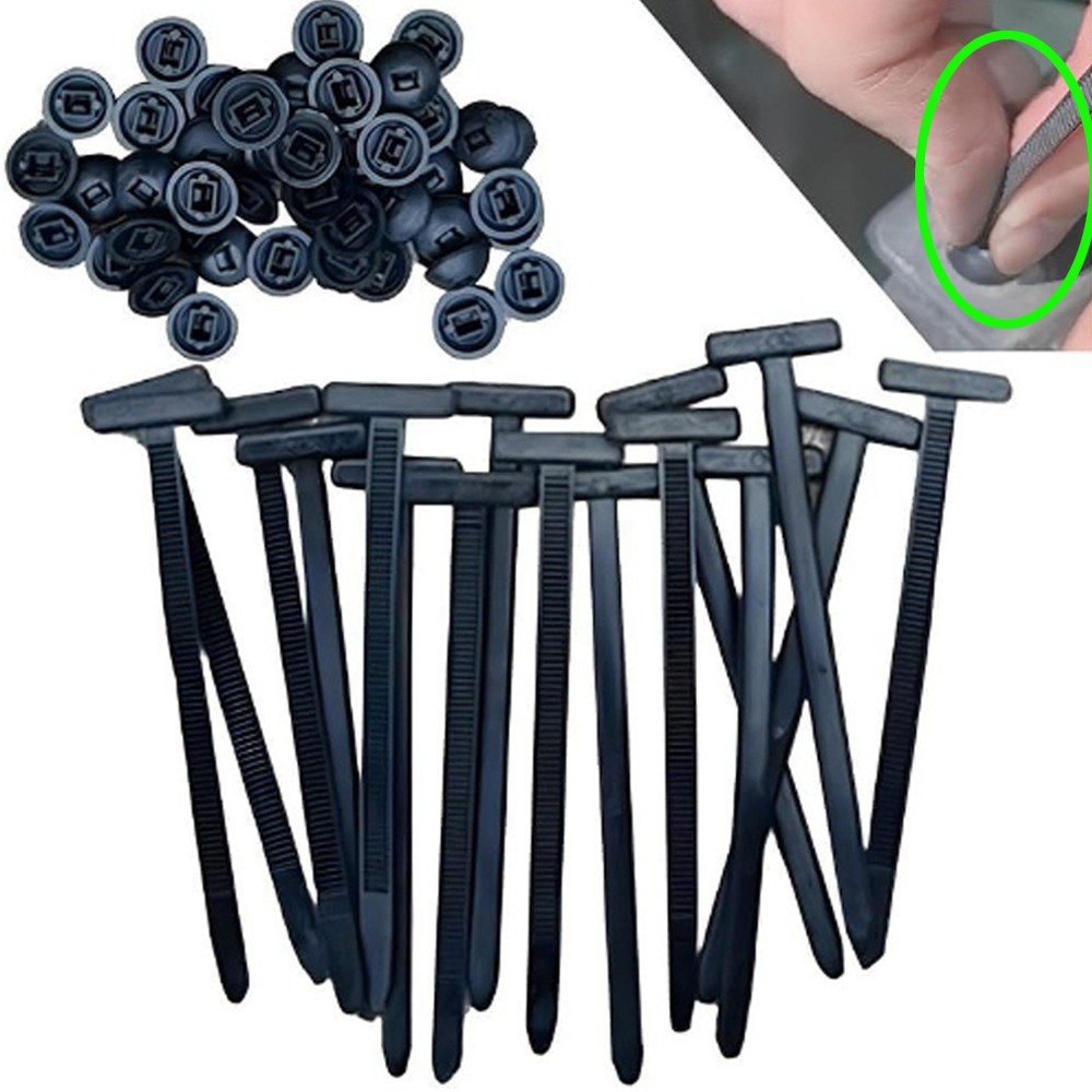30/50/100pcs Cable Ties Nylon Zip Ties Strong Tie Wraps
