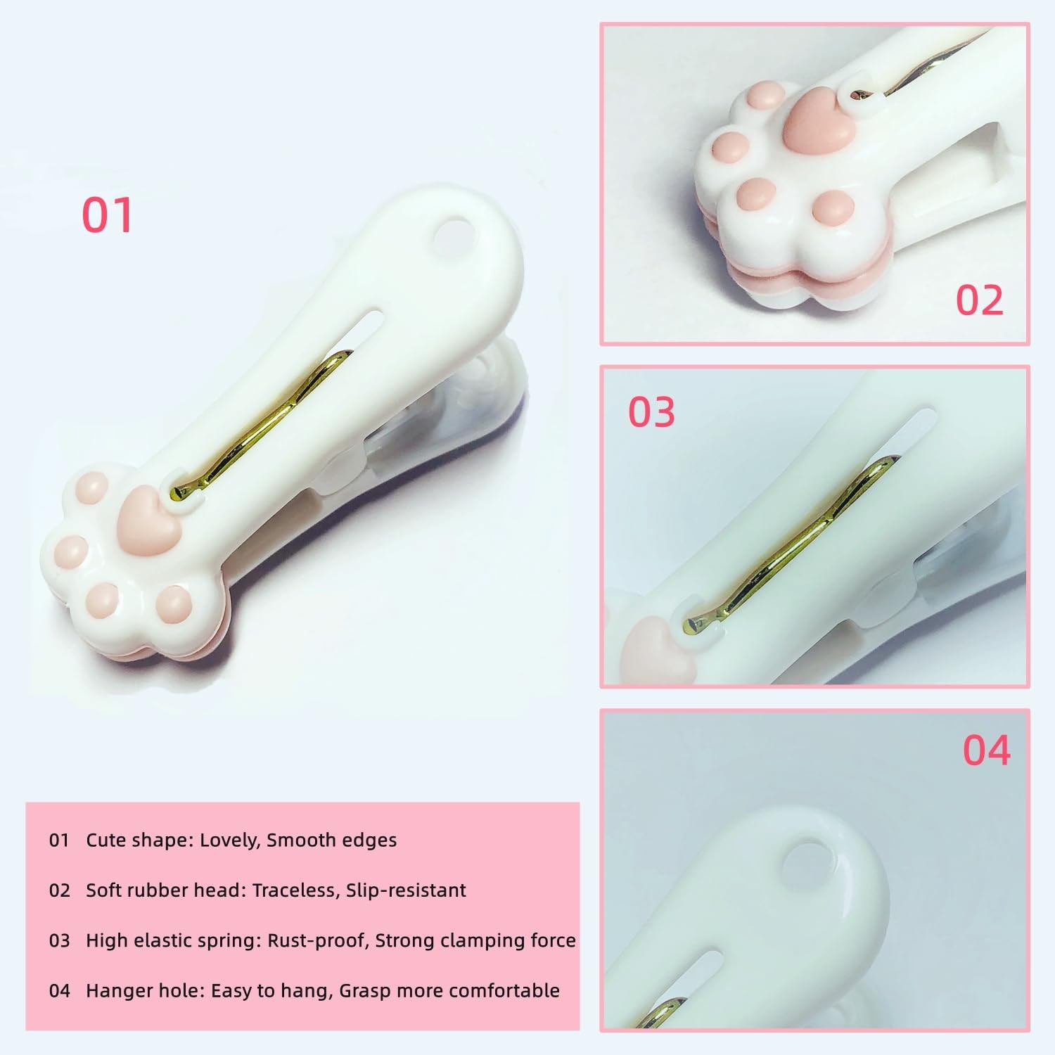 Plastic Clothespins Laundry Clothes Pins-24 Pack, Traceless Clothes Pegs, Bag...