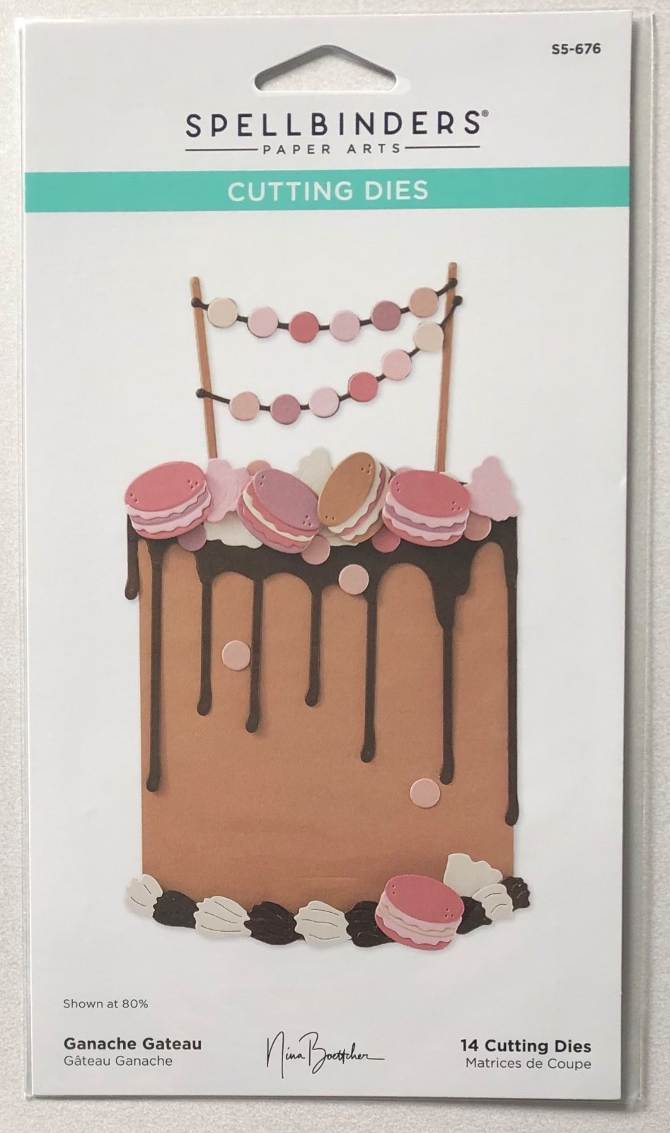 Spellbinders GANACHE GATEAU Cake, Macarons Die Set