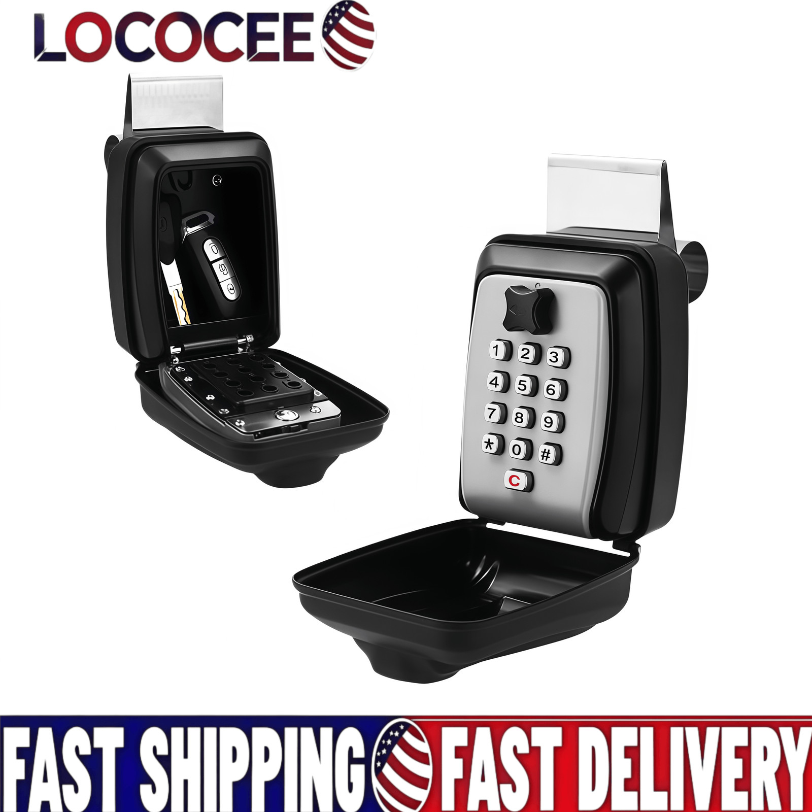 Upgrade SL-591 Car Window Lock Box for Turo Car Key Lock Box Car Window US Stock