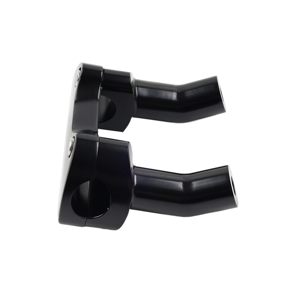 Top Cover 3.5" Handlebar Risers Clamp Black For Harley Dyna Softail Sportster XL