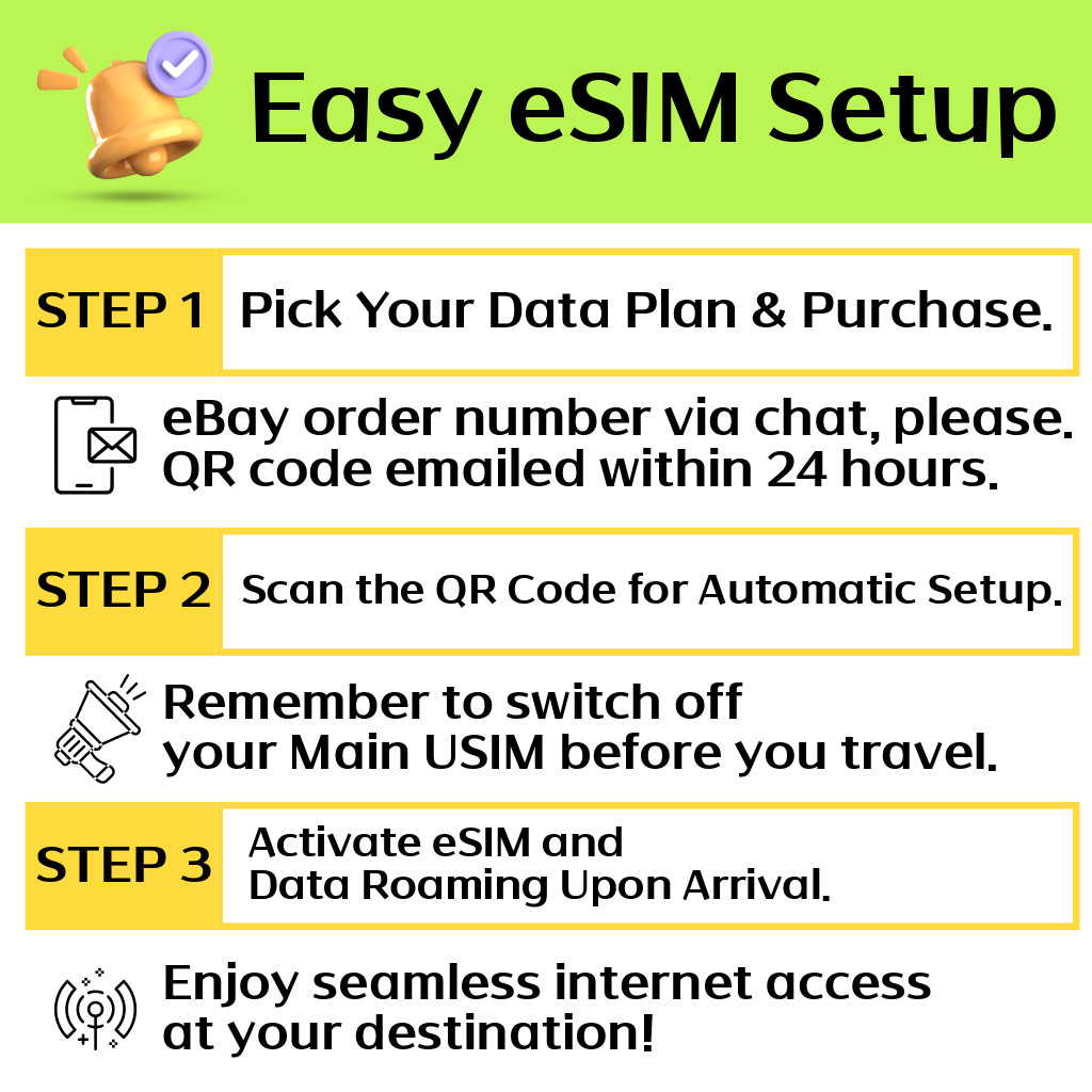 Thailand Travel eSIM - 3 to 15 Days - 1GB / Day , Unlimited