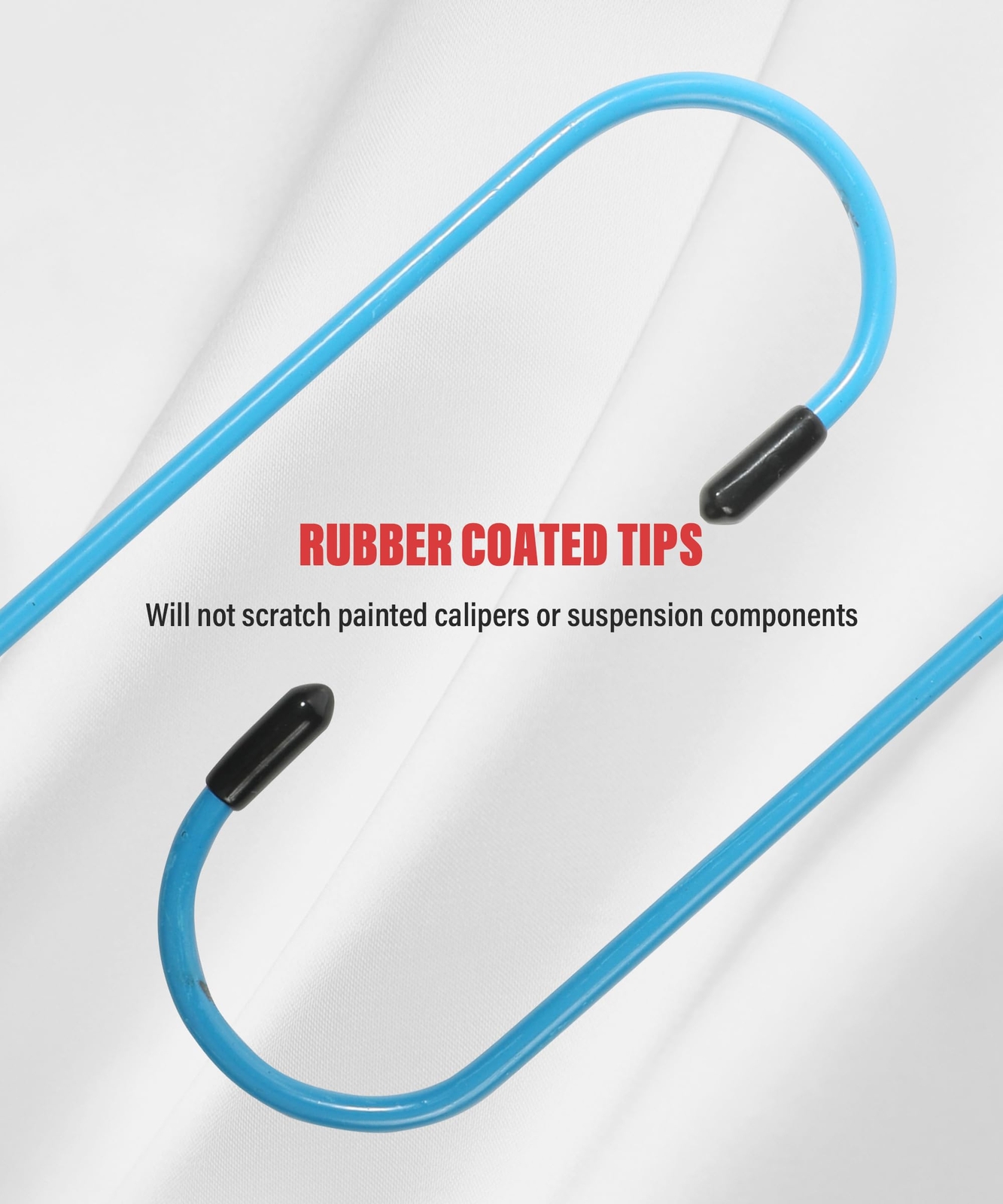 4 Pcs Brake Caliper Hanger Hooks with Rubber Tips Automotive Tool for Braking