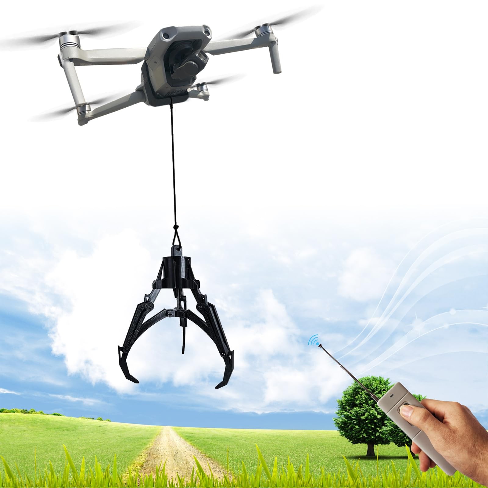 XTnueotr Universally Drone Airdrop System Release Device Mechanical Claw
