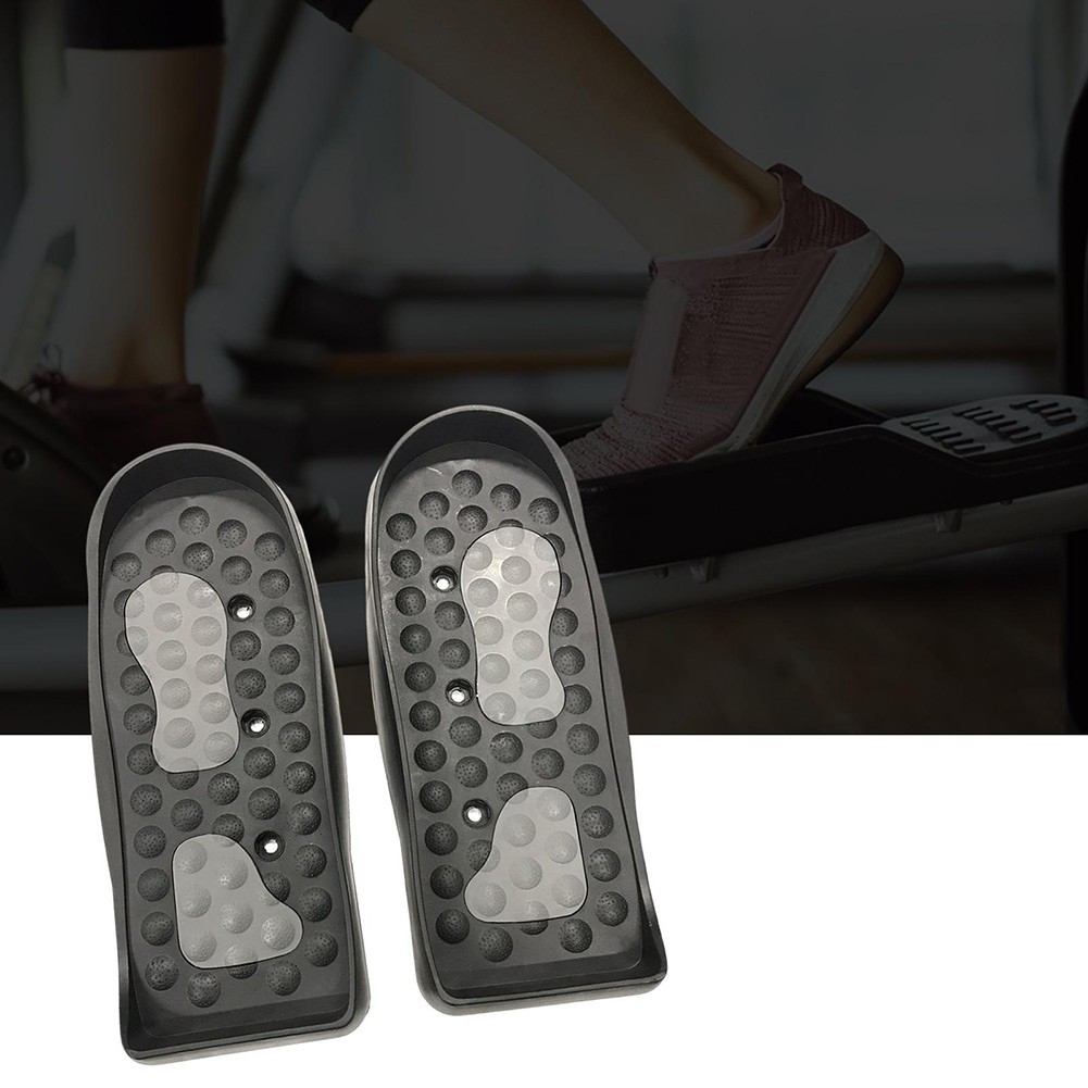 Sleek Black Design Elliptical Machine Footpedal Set Compatible with All