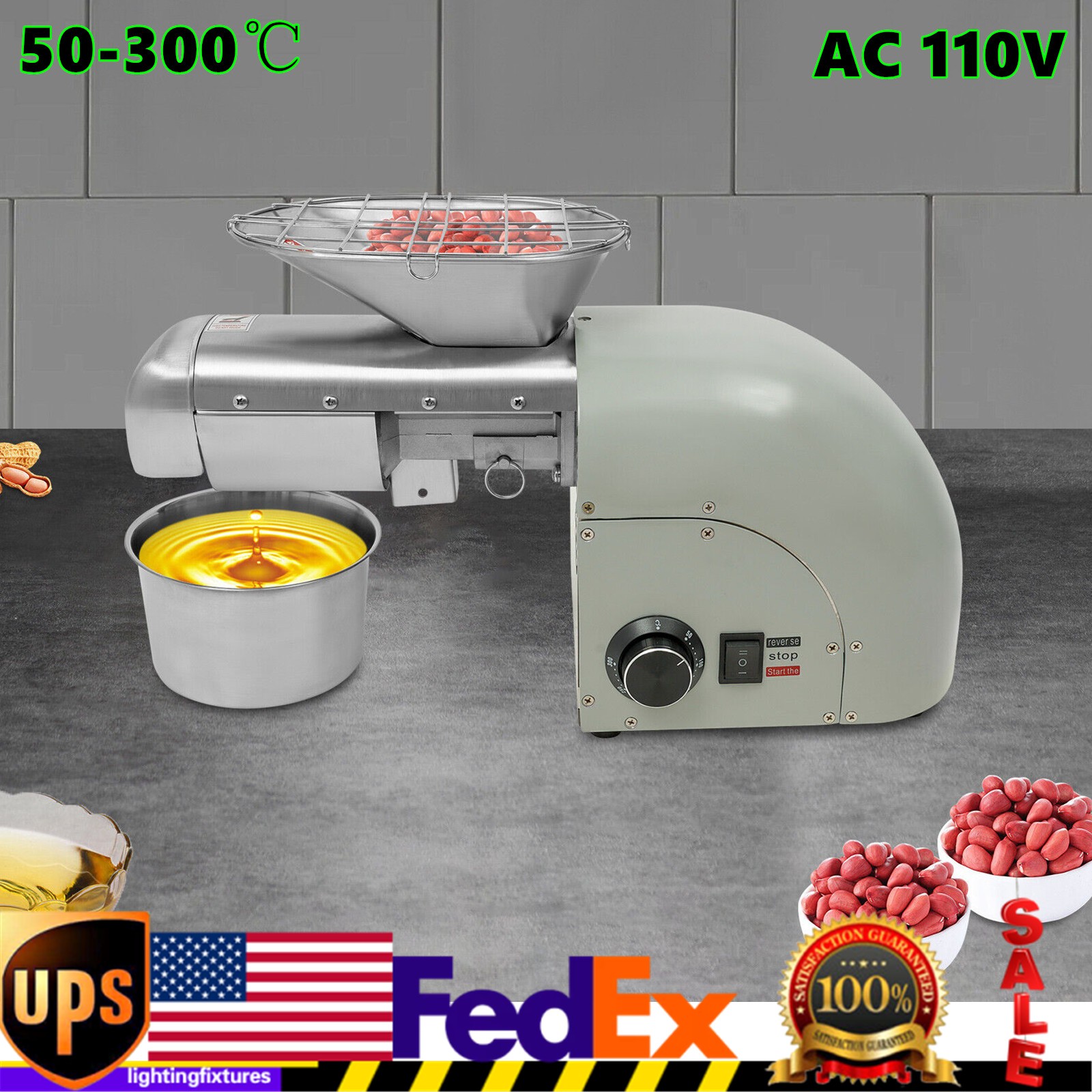 1800W Commercial Oil Stainless Steel Olive Automatic Oil Press Machine