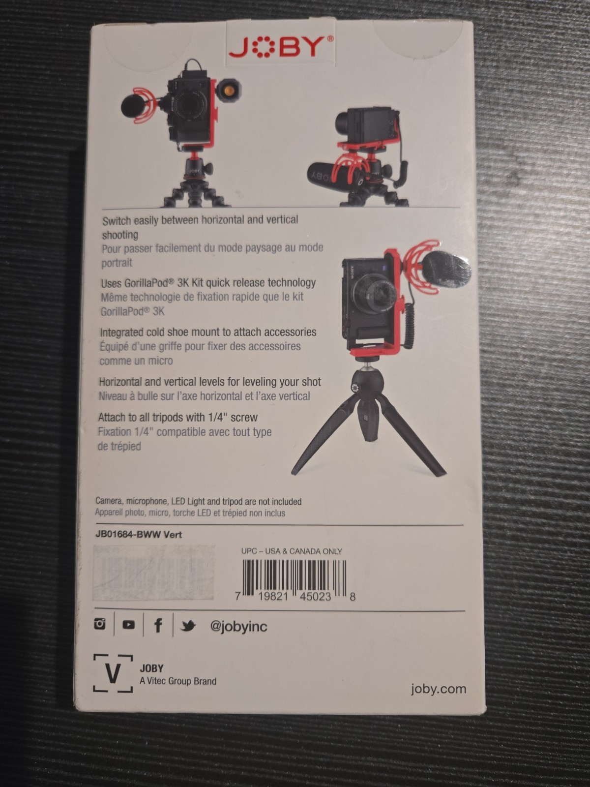 Vert Vertical L-Bracket for DSLR & Mirrorless Cameras from JOBY
