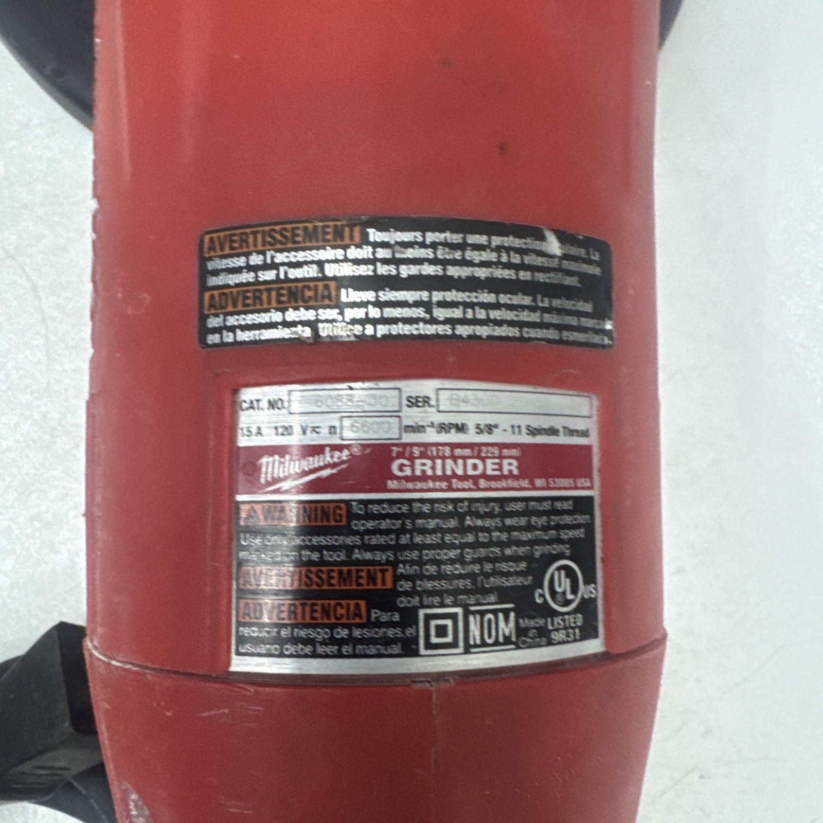 Milwaukee 7/9” Grinder Electric