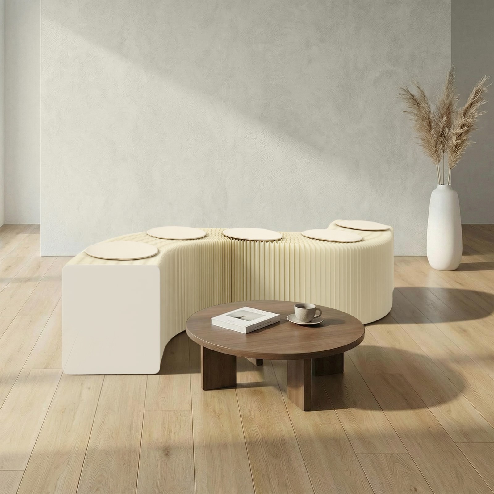 Folding Craft Bench Shoe Changing Stool Craft Bench with Cushion