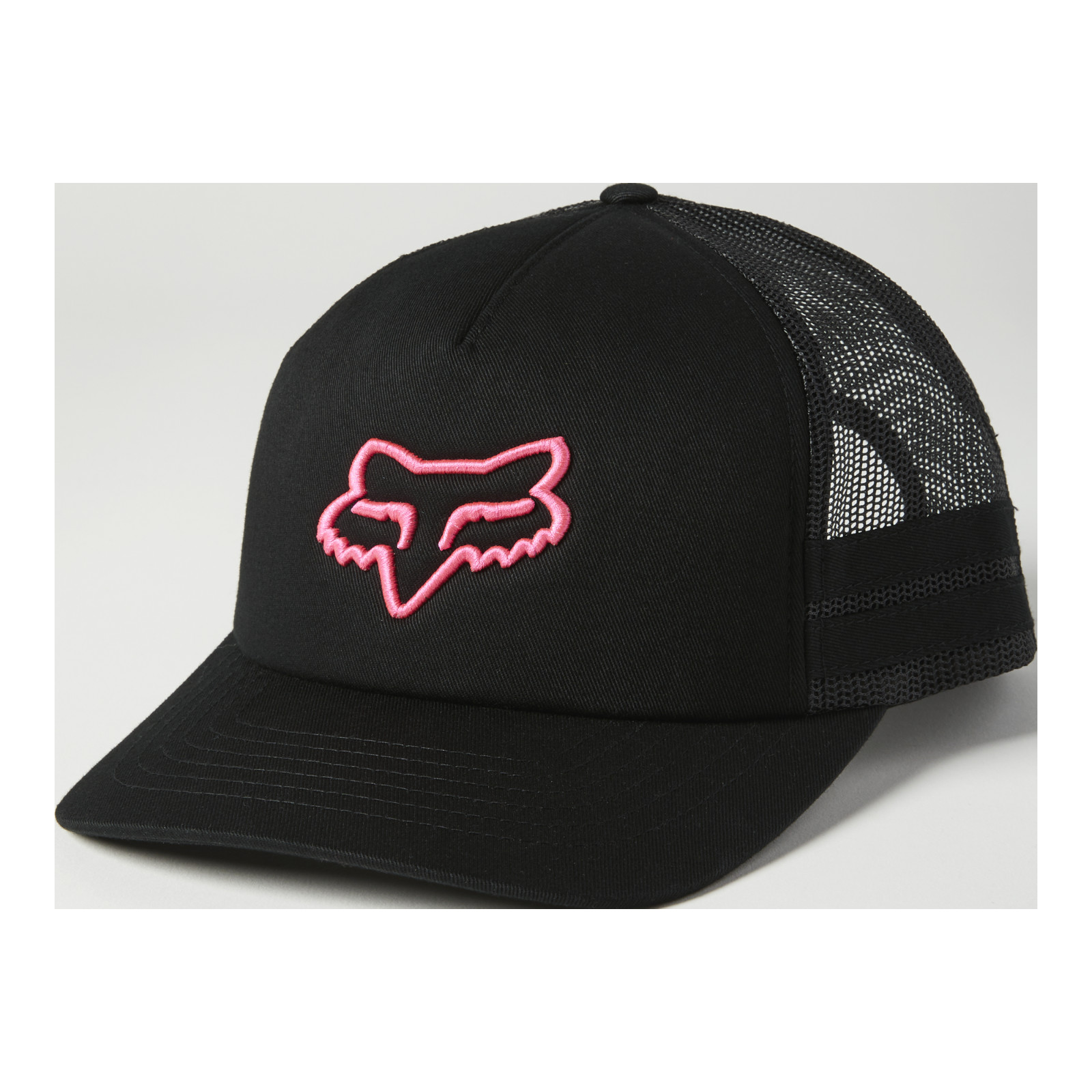 Fox Racing Womens Boundary Trucker Hat Black/Pink Snapback CLOSEOUT