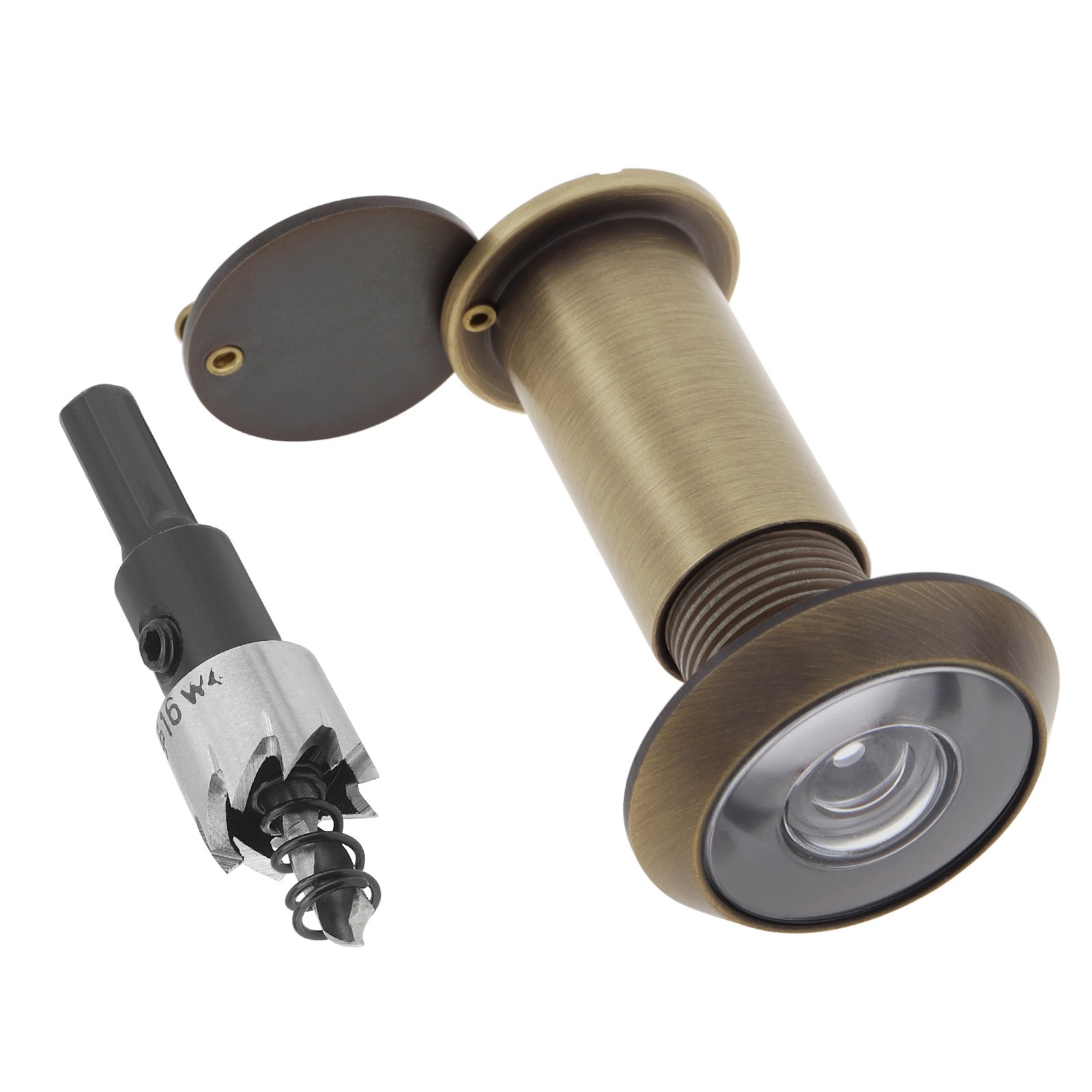 Brass Door Views Modern Security Door Viewer 200 Degree 16mm Drill Bit Set