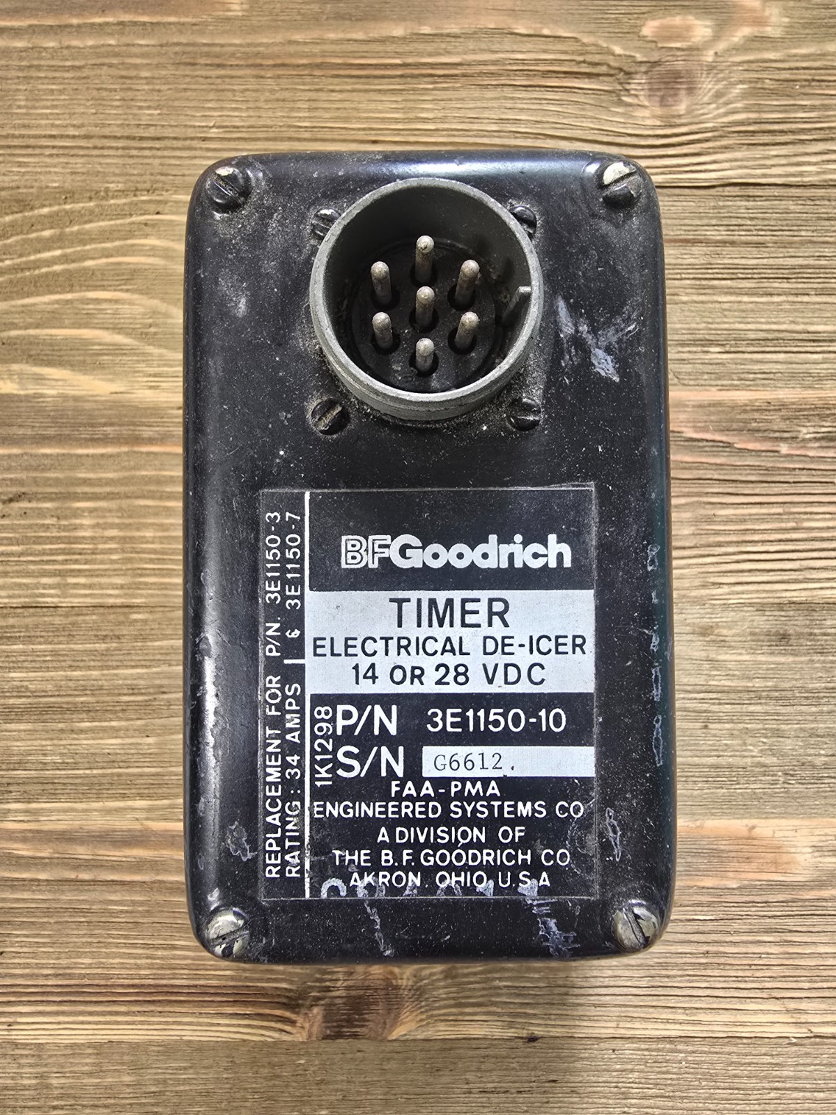 BFGoodrich Electrical De-Ice Timer P/N: 3E1150-10 (14-28 VDC)