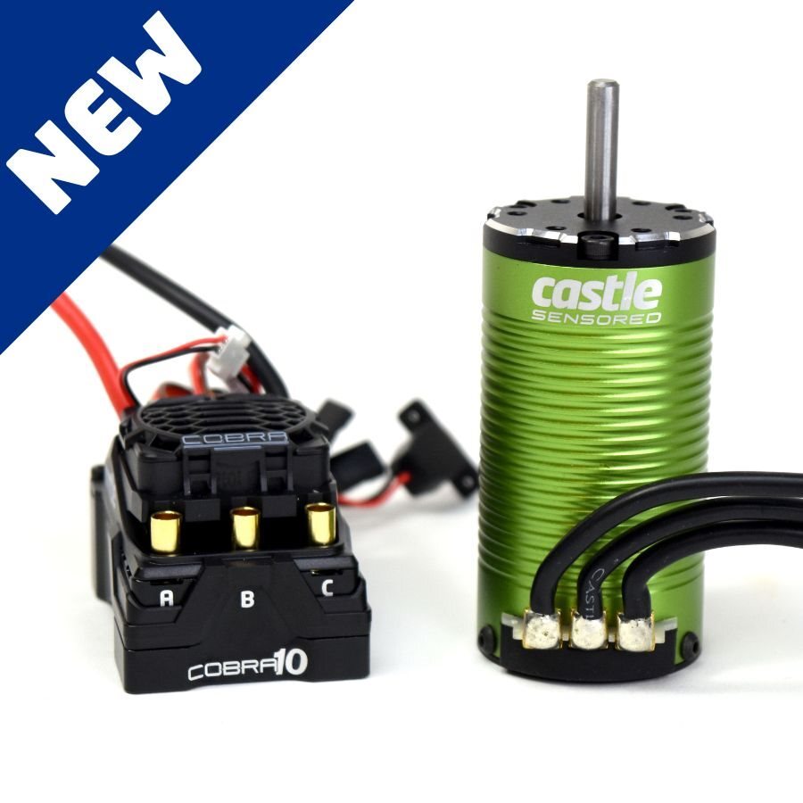 NEW Castle Creations Cobra 10 6S Max 25.2V ESC w/1415-2400Kv 5mm Shaft Motor Com
