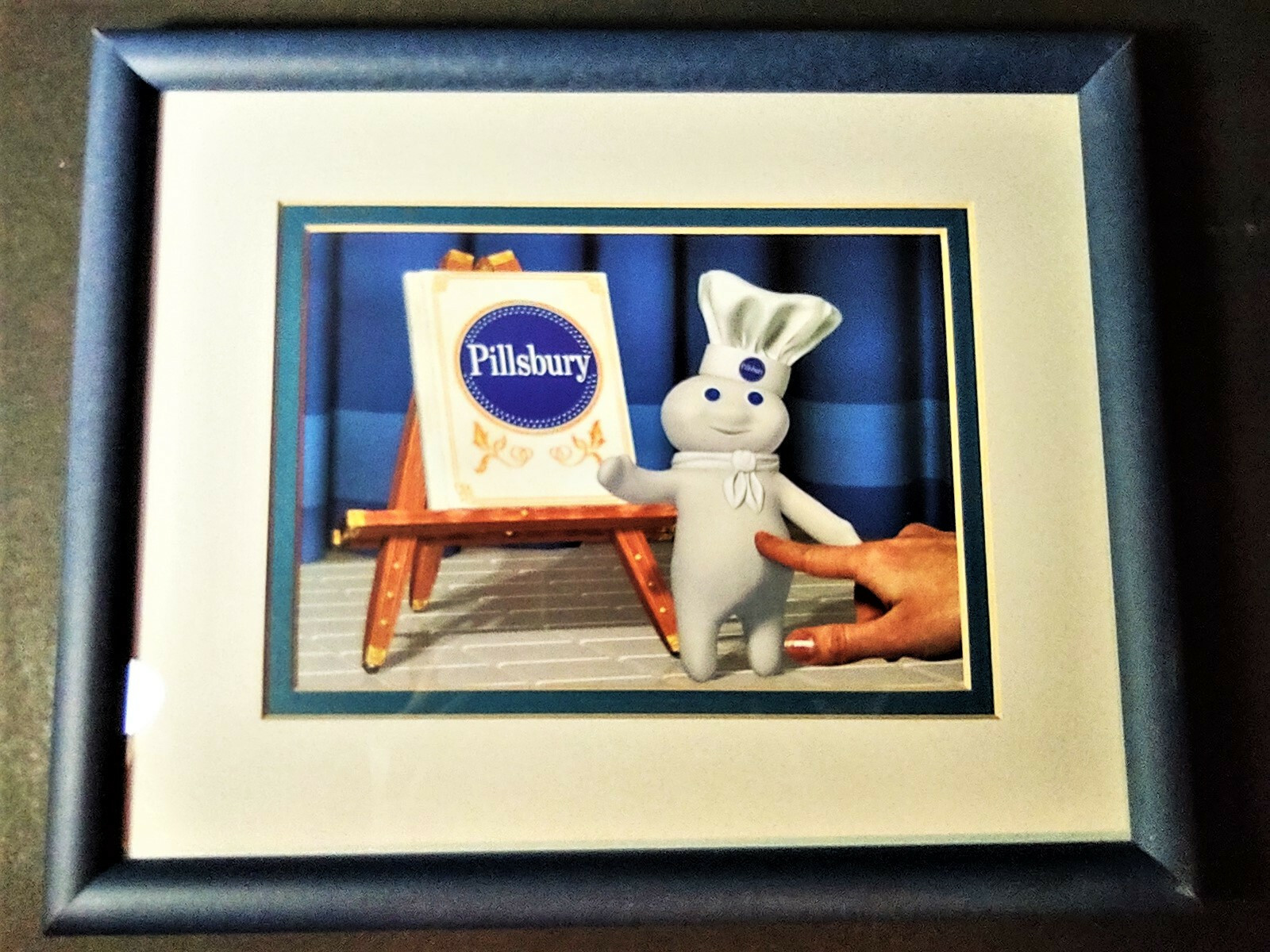 The Pillsbury Doughboy Animation Art Matted & Framed with COA, 1996 Very Scarce!