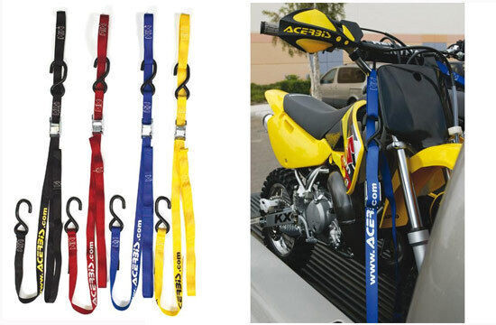 Straps for cart transport fixing anchoring stop motorcycle Acerbis Blue