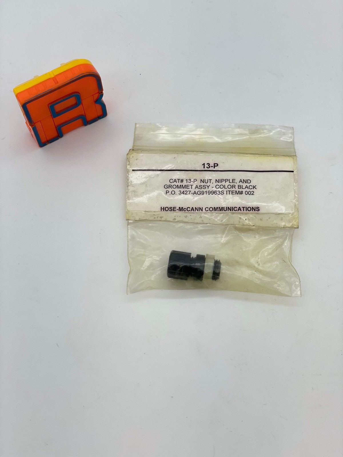 HMC Hose-McCann 13-P Nut, Nipple, Grommet Assy., Black (No Box)