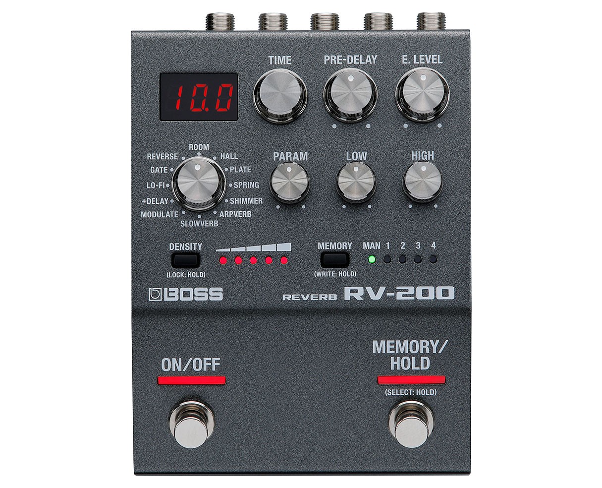 Boss RV-200 Reverb Pedal with 12 Reverb Styles - Used