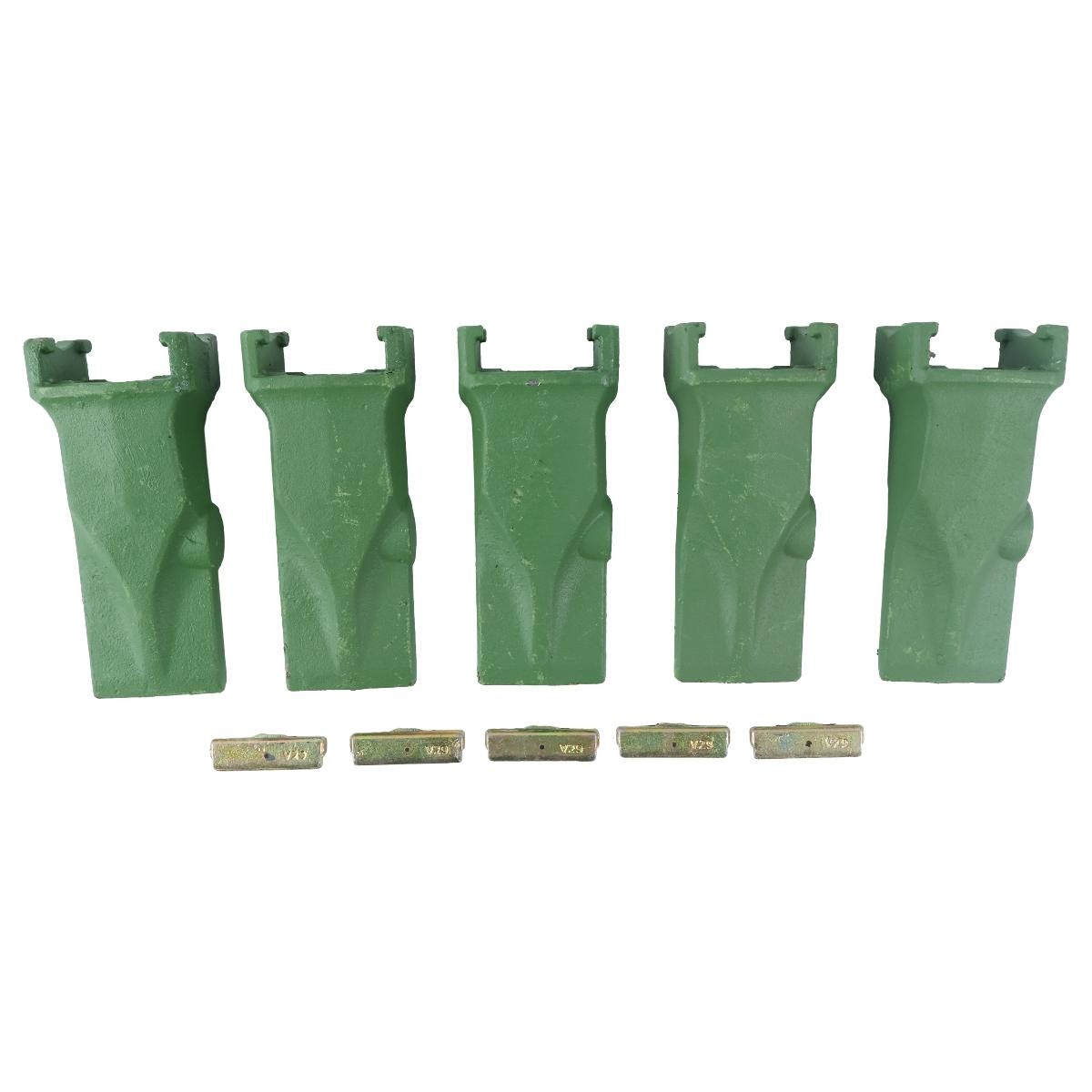 5pk V29SYL V29 Bucket Digging Teeth W/29PN V29PN Flex Pins for 3881-V29 Shanks