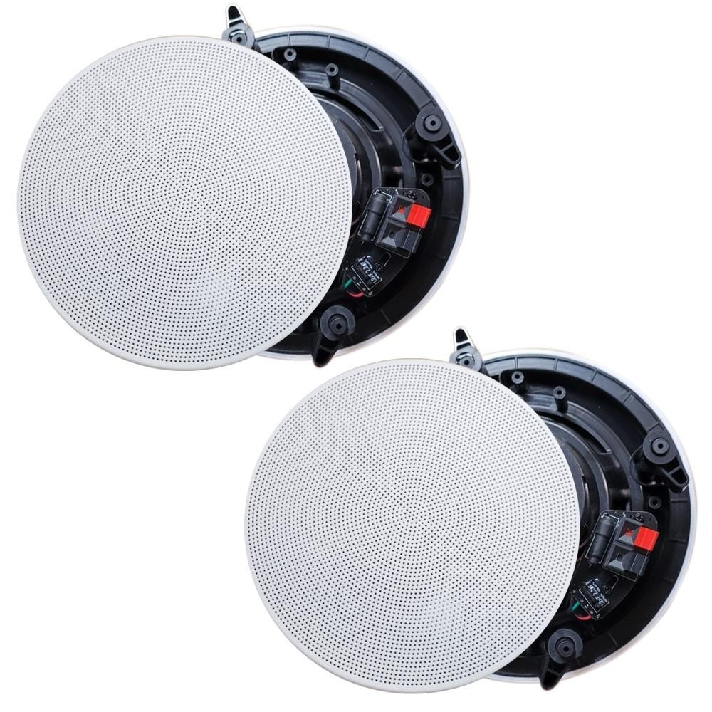 Vaiyer 8" In-Ceiling/Wall Frameless Speakers 600W 2 Way Flush Mount (Pair)