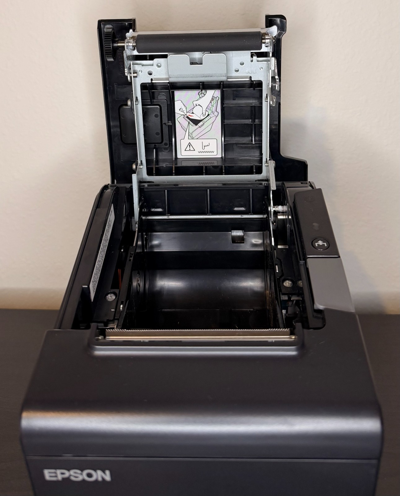 TESTED Epson TM-T88VI POS Compact Thermal Receipt Printer Ethernet USB Square