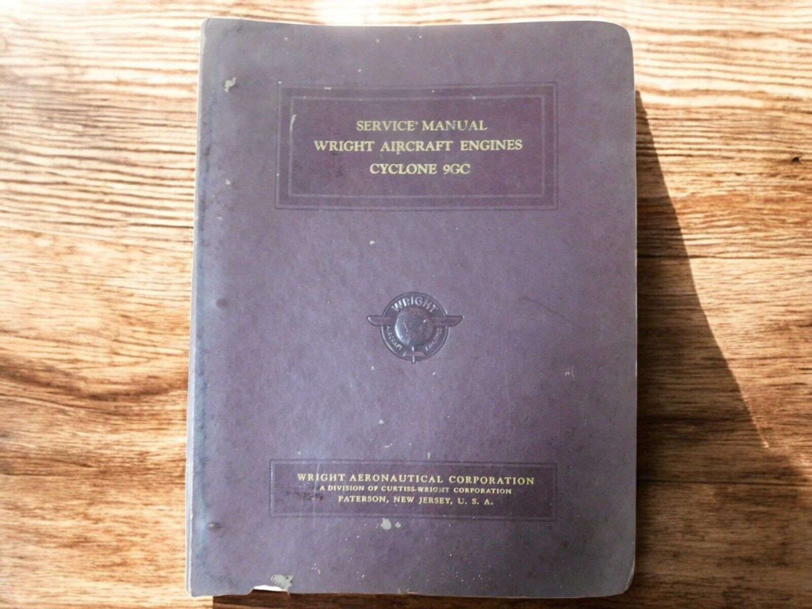 1944 Wright Aircraft Engines Cyclone 9GC Original Service Manual