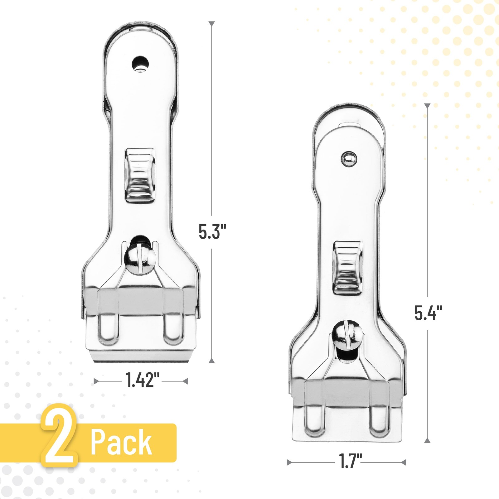 Bates- Metal Razor Blade Scraper Tool, 2 Pack, Carbon Steel Stainless