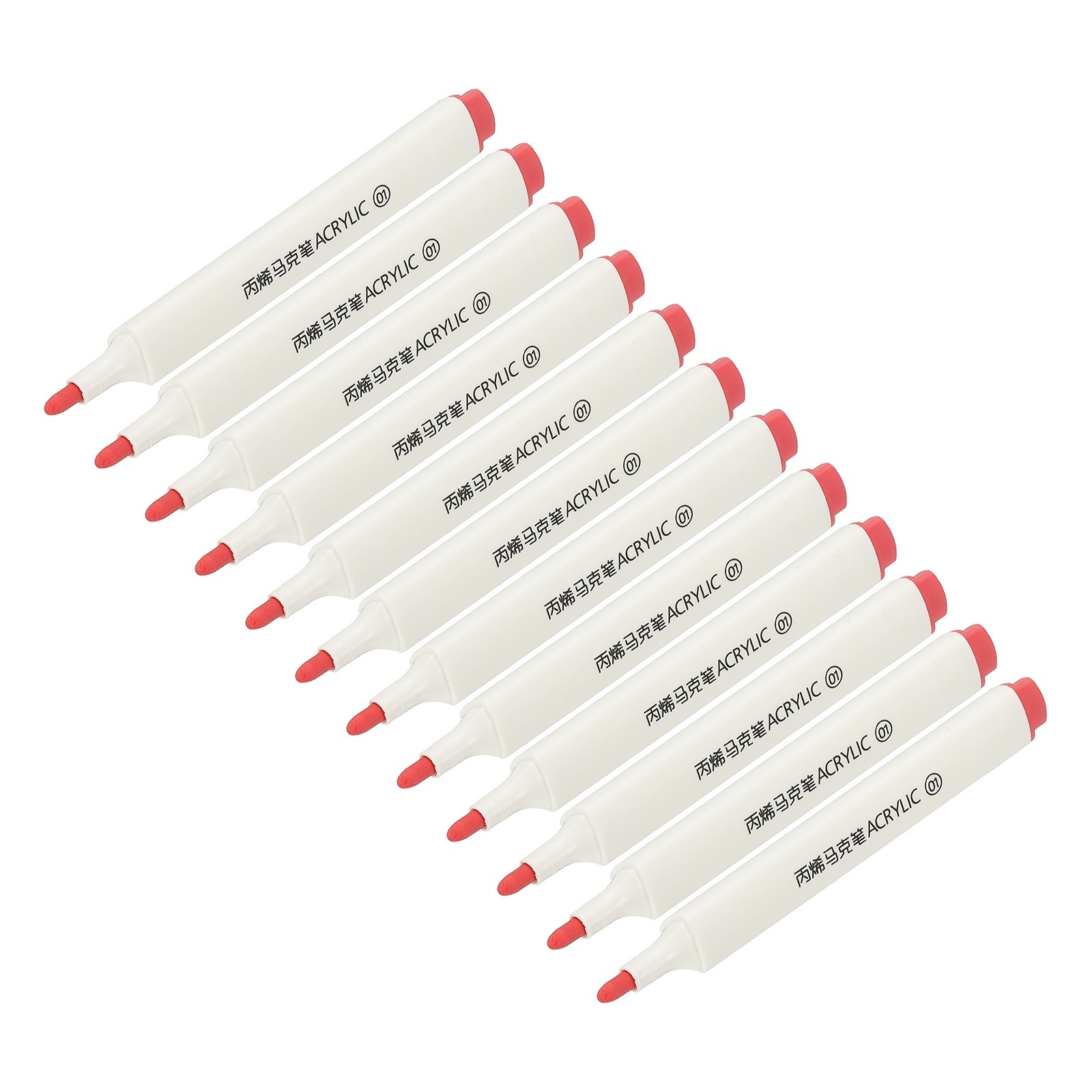 Acrylic Paint Marker Pens, 12Pcs Acrylic Paint Pens Art Marker Pen, Red