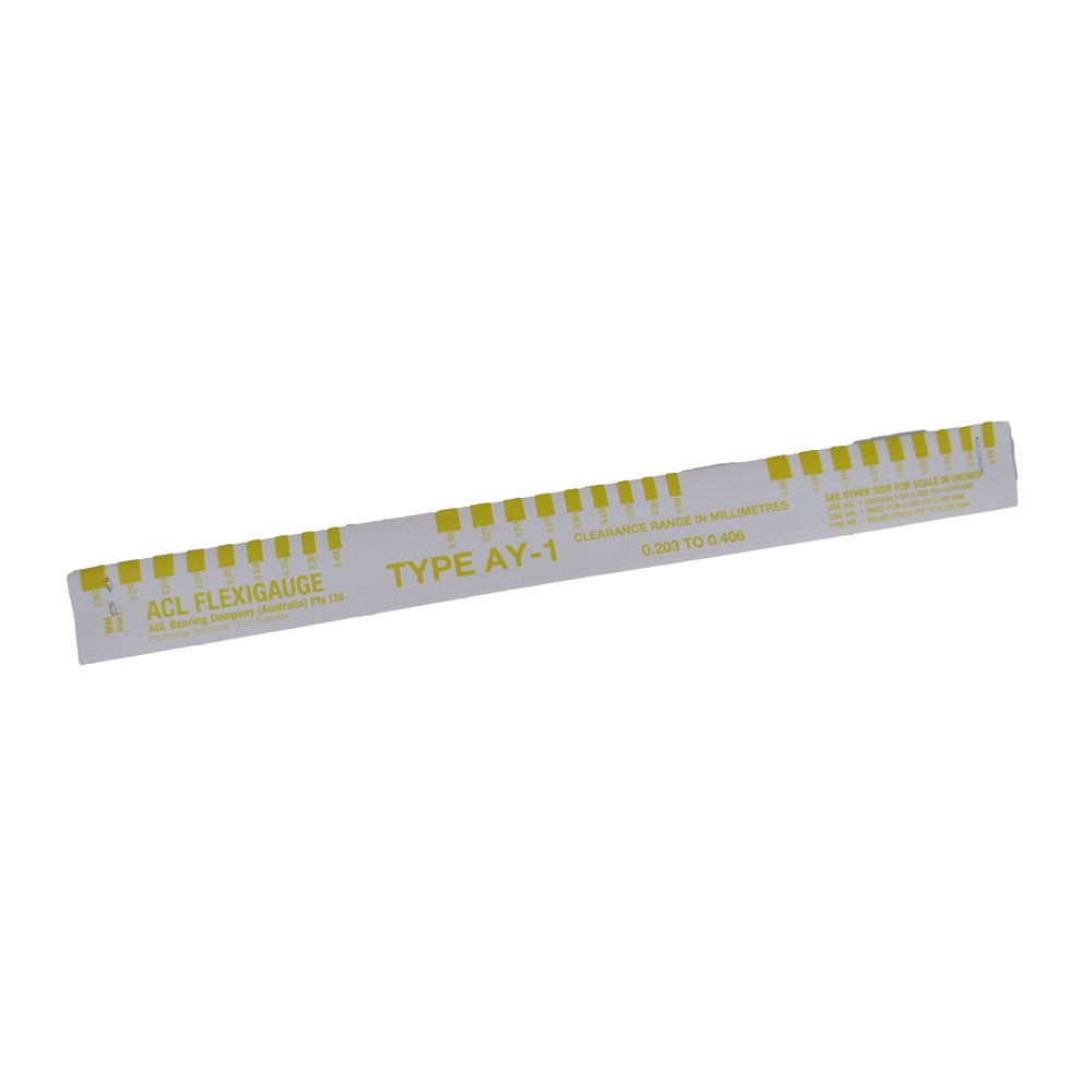 ACL Bearings Bearing Clearance Gauge AY-1; .008 to .016 in. Yellow, 10pcs