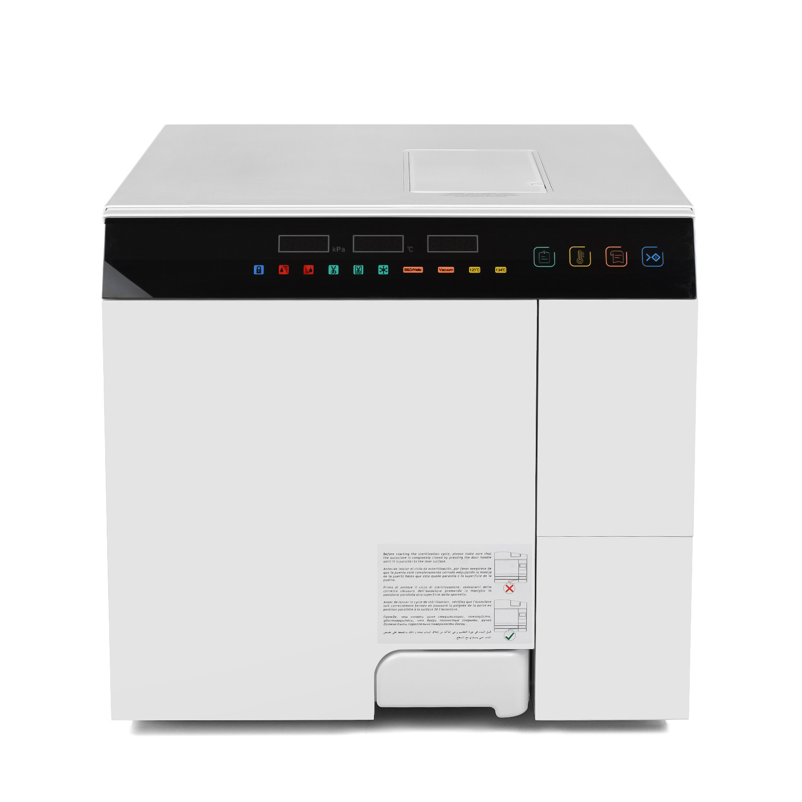 18L Class B Fully Automatic Autoclave 3 Times Vacuum Steam Sterilizer Printer US