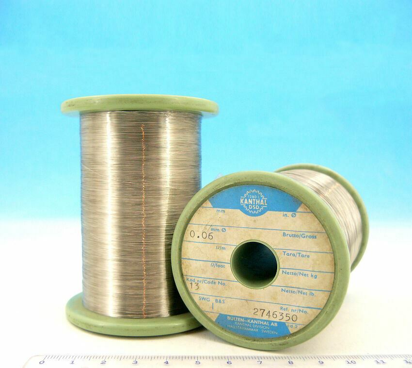 200ft 60m NICHROME Nikrothal 41AWG 0.06mm 384 O/m 117 O/ft Resistance WIRE 0,06