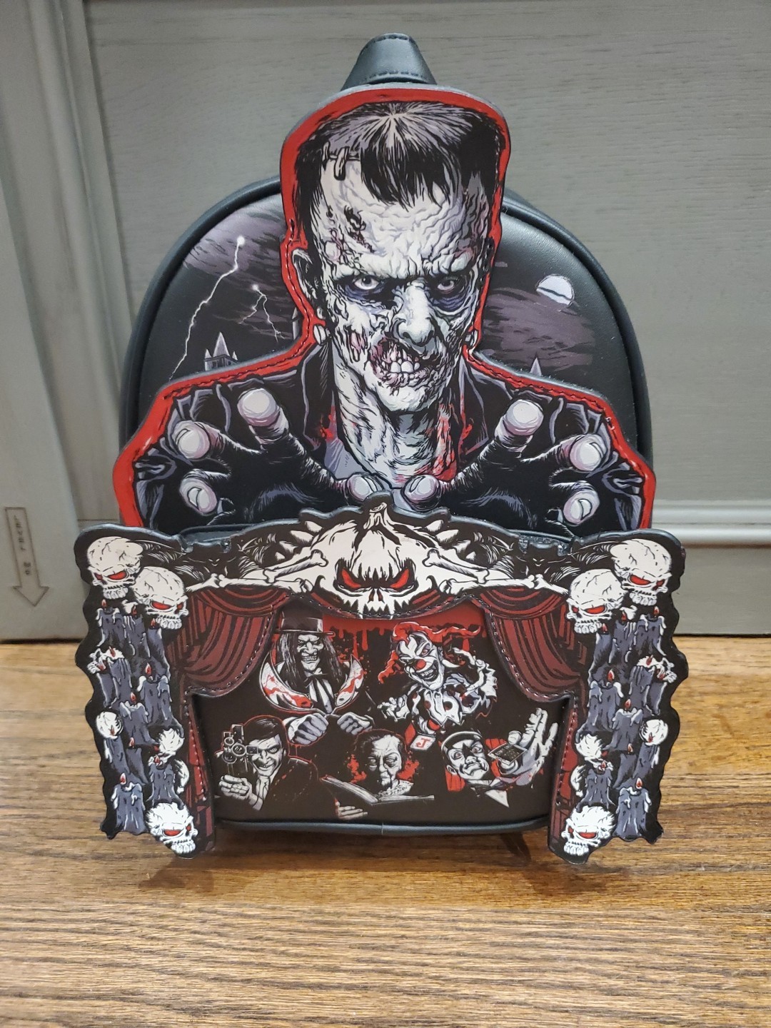 Universal Studios Halloween Horror Nights Glow In Dark Backpack Bag NEW