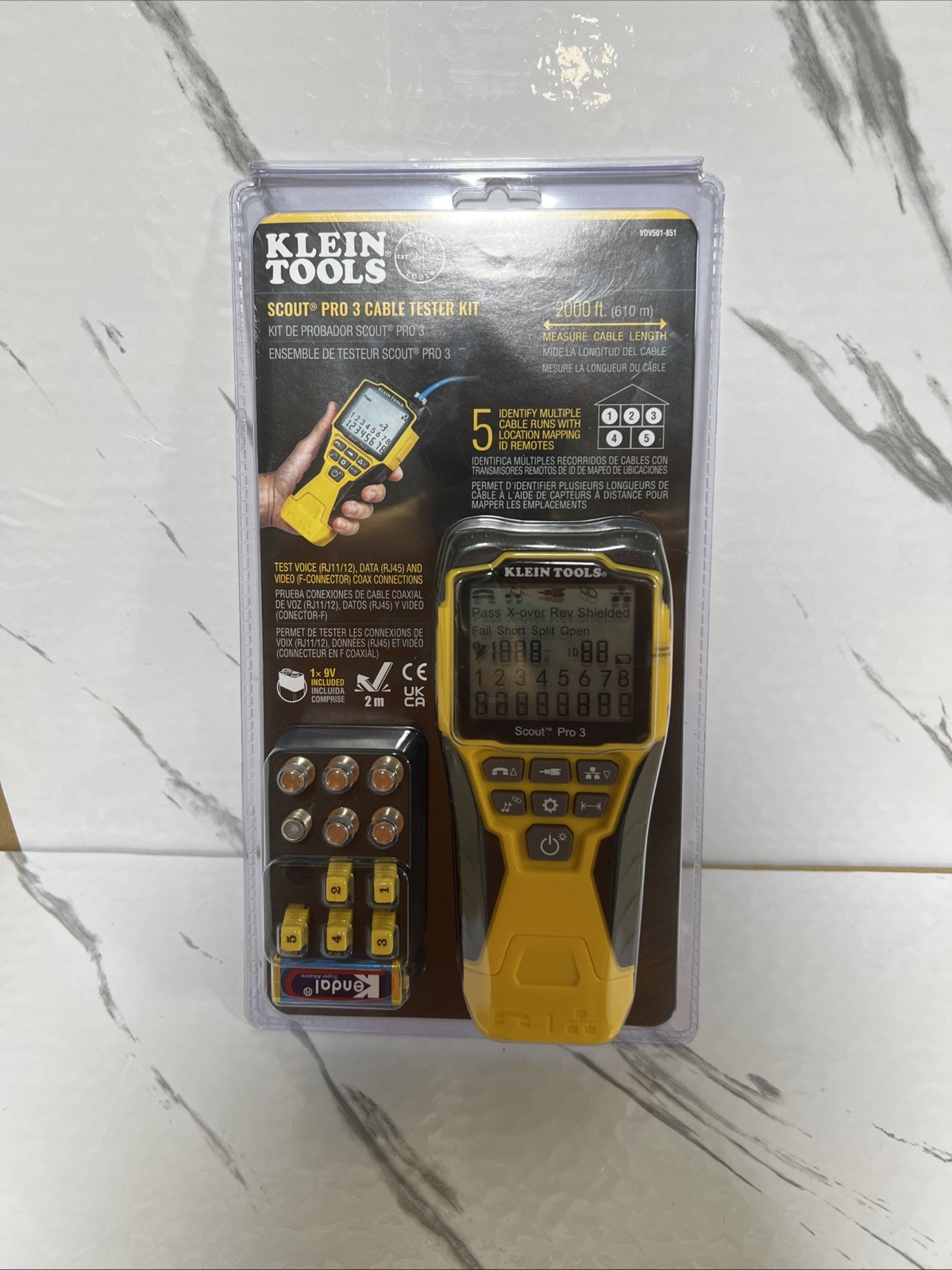 New Klein Tools VDV501-851 Cable Tester Kit