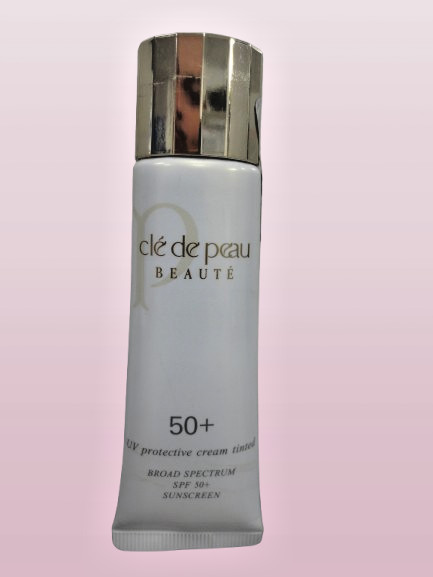 CLE DE PEAU BEAUTE UV PROTECTIVE CREAM TINTED SPF 50+ DARK 1.2 OZ NWOB