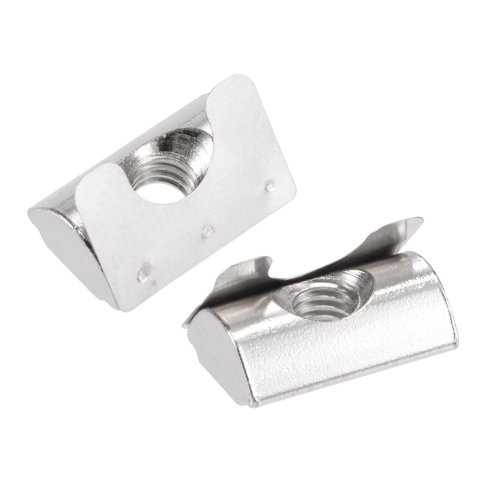 M6 Roll in Spring T Nut with Spring Sheet for 3030/4040 Series 8mm Slot 25Pcs
