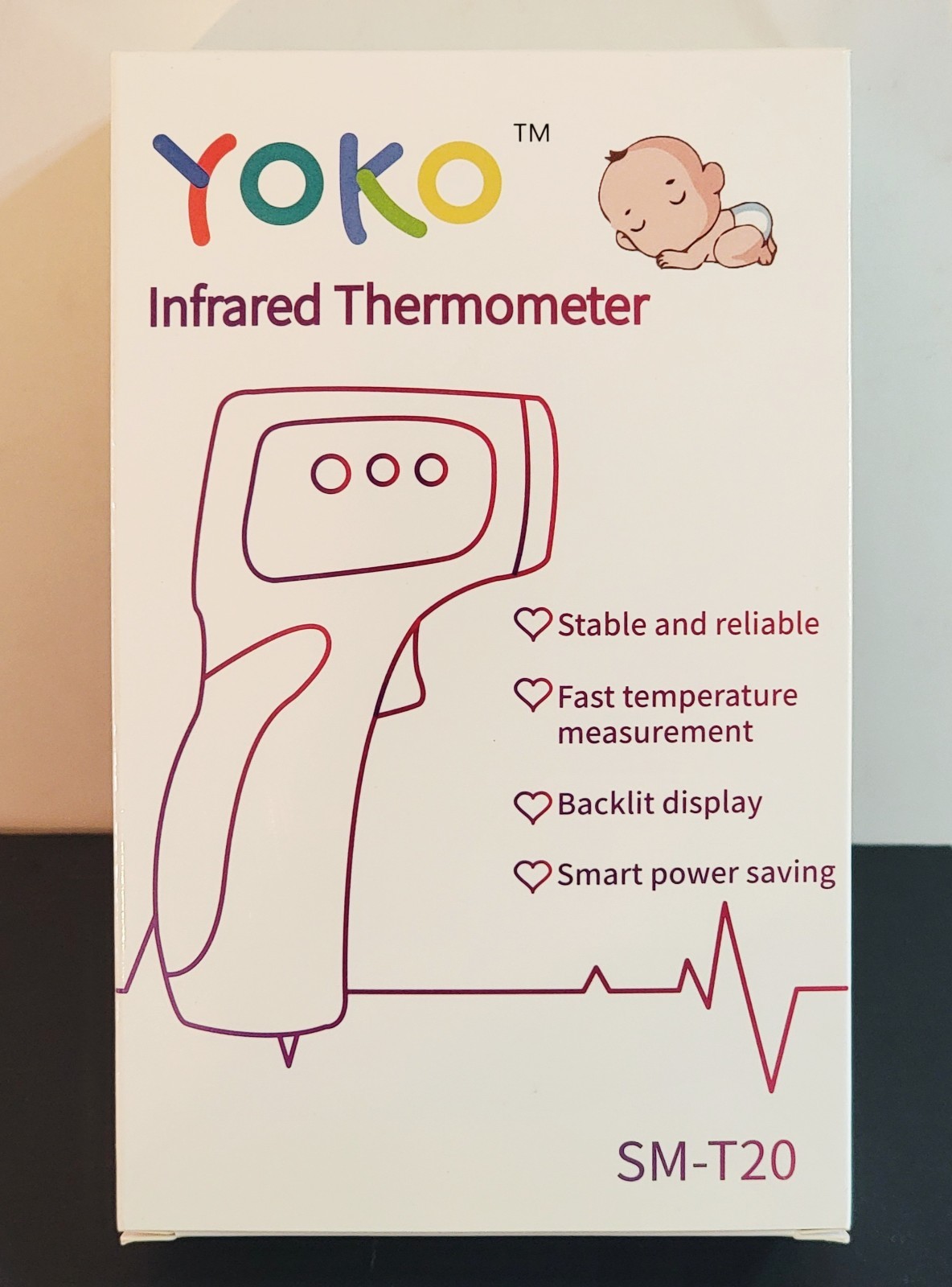 YOKO Infrared Thermometer SM-T20 Non-Contact Digital Medical Baby Adult New