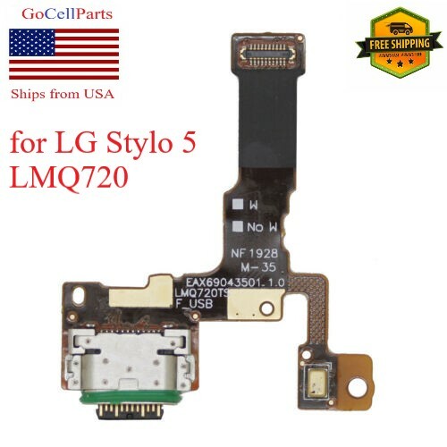 Charging Port Flex Dock Connector with Microphone For LG Stylo 5 LM-Q720