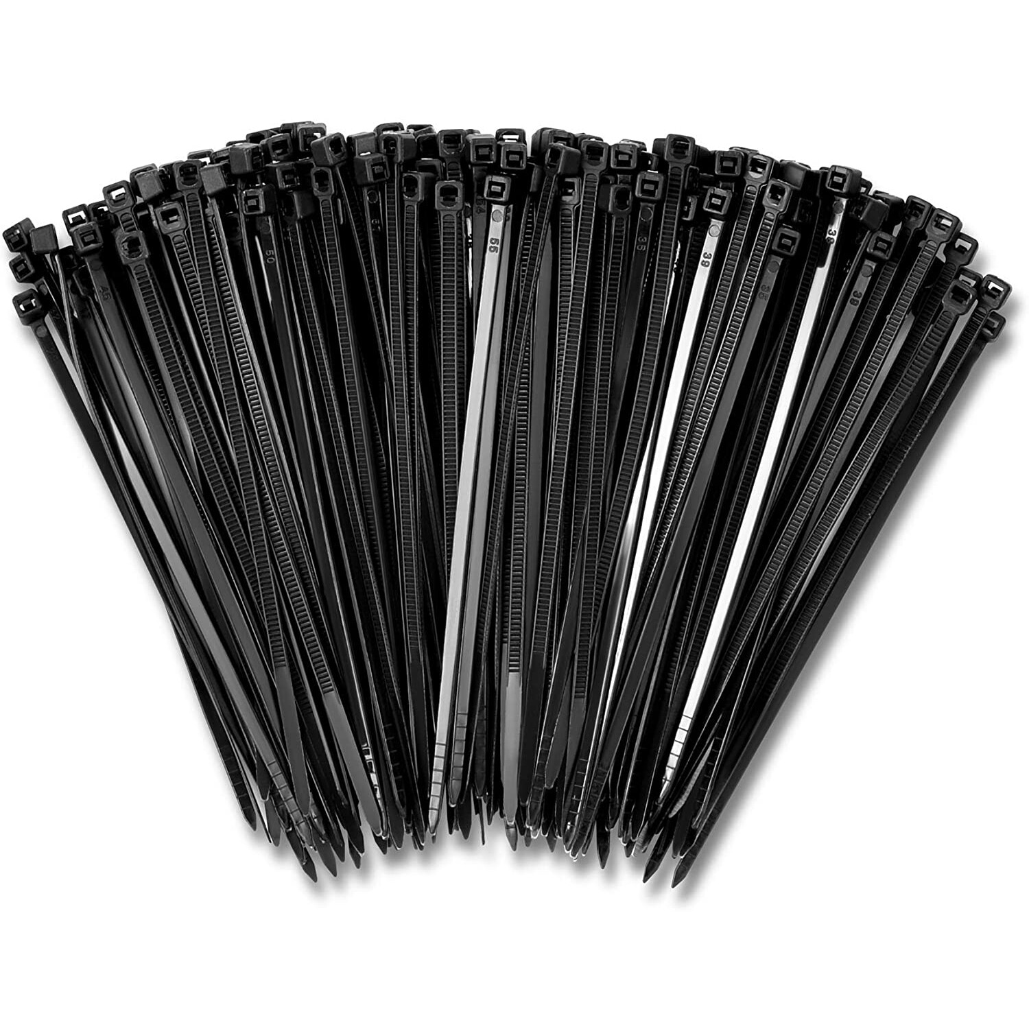 4" Black Zip Ties Cable Nylon Wrap 18 lbs Tensile Strength (1000 Pack)