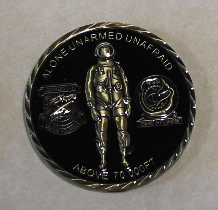 Reconnaissance U2 / U-2 Dragon Lady Spy Plane CIA / Air Force Challenge Coin BrK