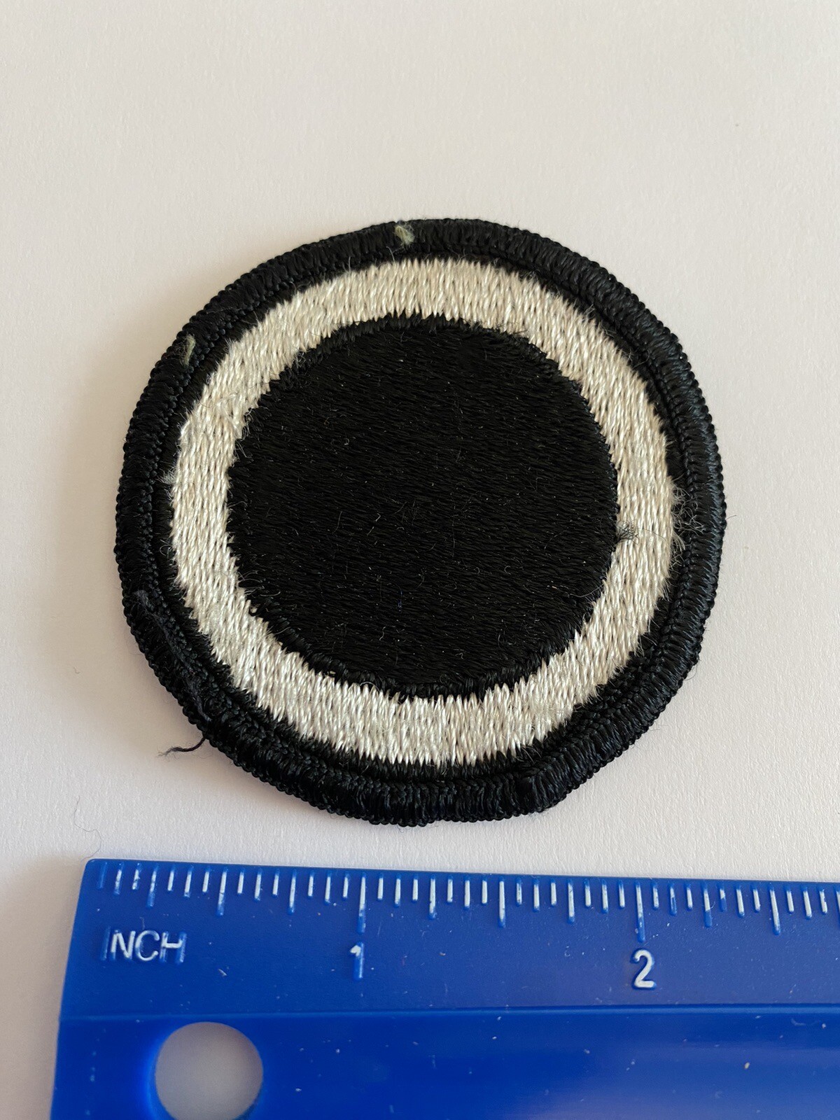US Army 1st Corps White Black Circle INV5470