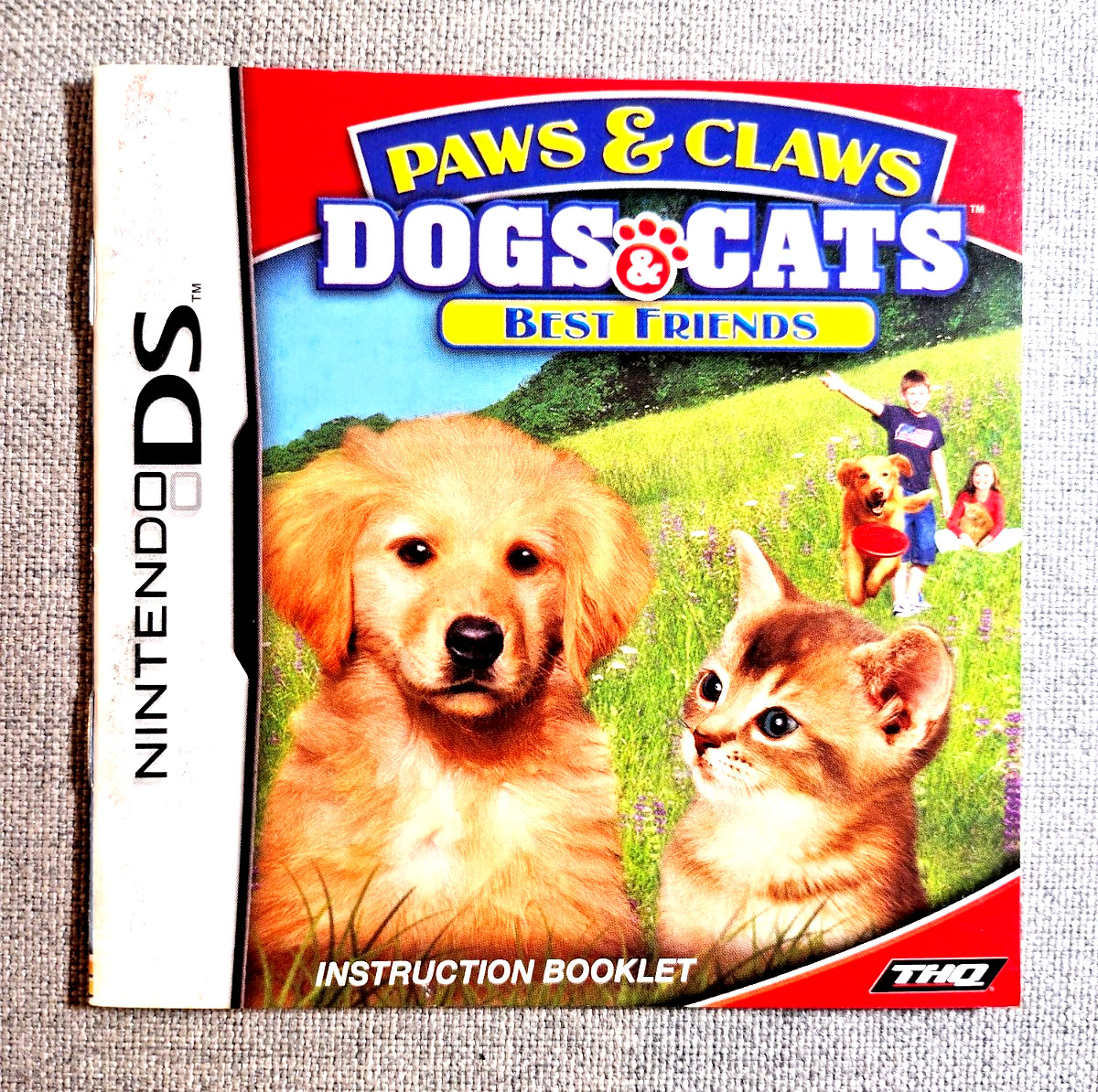Paws & Claws: Best Friends - Dogs & Cats Instruction Manual Only - Nintendo DS
